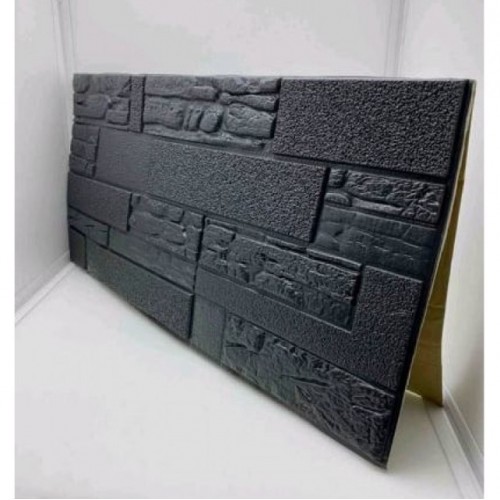  Μαύρη ταπετσαρία τοίχου Αυτοκόλλητη Αδιάβροχη 77x70cm