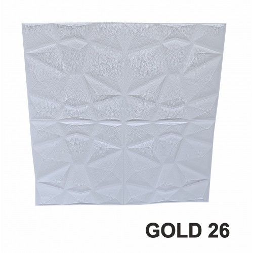 Άσπρη ταπετσαρία τοίχου 70x70cm Αυτοκόλλητη Αδιάβροχη