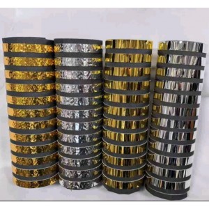 Ταπετσαρίες Αυτοκόλλητες Ρολό με εφέ αλουμίνιο χρωματιστά (0.59cm x 2.8m)