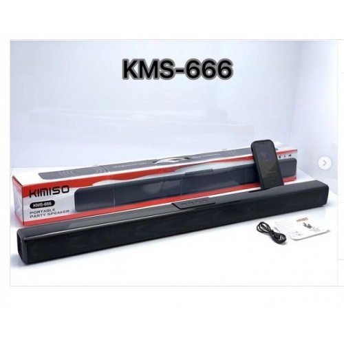 Soundbar Φορητό ηχείο KMS-666 Usb - Bluetooth 62cm