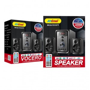 Ηχεία Υπολογιστή 2.1 100W PMPO USB-Micro SD-Bluetooth-Χειριστήριο Q-YX107T