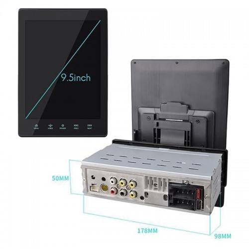 Ηχοσύστημα Αυτοκινήτου Universal 1DIN (Bluetooth/USB) με Οθόνη Αφής 9.5