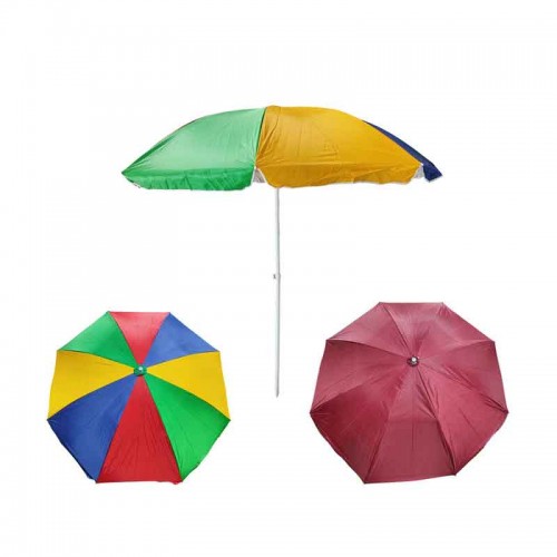 Ομπρέλα Θαλάσσης Στρόγγυλη Φ200cm σε 2 χρώματα