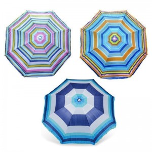 Ομπρέλα Θαλάσσης Στρόγγυλη Φ150cm σε 3 χρώματα