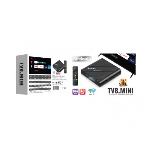 TV8 Mini Box 8K GPU 4GB RAM - 64GB Android 13.0