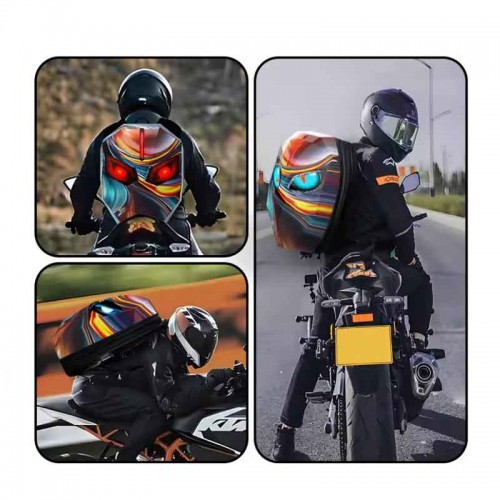 Safety Riding Backpack Σακίδιο Μοτοσυκλέτας με LED Eφαρμογή κινητού