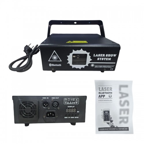 Σύστημα Laser Show με Bluetooth και DMX για Εφέ Φωτισμού