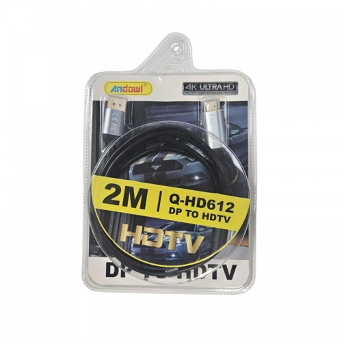 Καλώδιο 2 μέτρα Αντάπτορας DisplayPort σε HDMI Q-HD612 4K Ultra HD