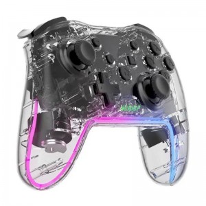 Ασύρματο Διαφανές Χειριστήριο Παιχνιδιών με Φωτισμό LED GSP6