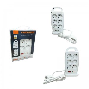 Πολύπριζο Ασφαλείας Μπρος Πίσω με 12 Θύρες και 3 USB-TPC