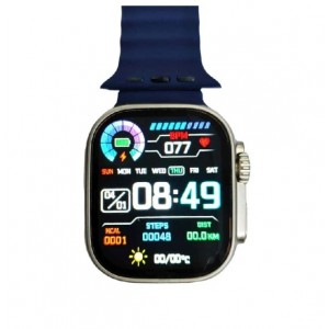 Smartwatch QU50 HD large οθόνη 2" μετρητής καρδιακών παλμών.