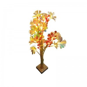 Χριστουγεννιάτικο πολύχρωμο δεντράκι με λαμπάκια 0.55cm