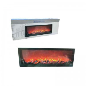 Διακοσμητικό LED τζάκι με ρεαλιστικό εφέ φλόγας 61x23cm