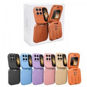 i17 Pro Μίνι Αναδιπλούμενο Κινητό Τηλέφωνο 1.77″ Dual SIM
