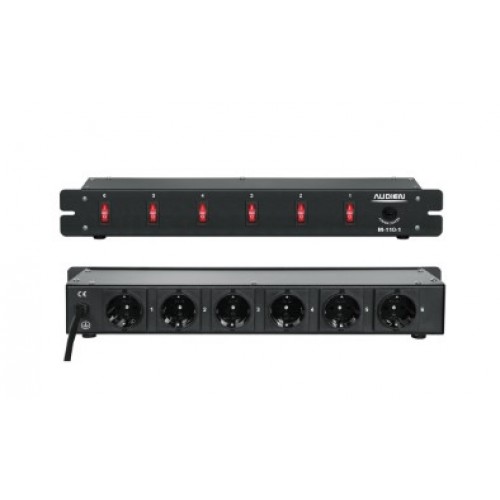 ΠΟΛΥΠΡΙΖΟ RACK 19'' 6 ΘΕΣΕΩΝ ΜΕ ΠΡΟΣΤΑΣΙΑ M110-1  