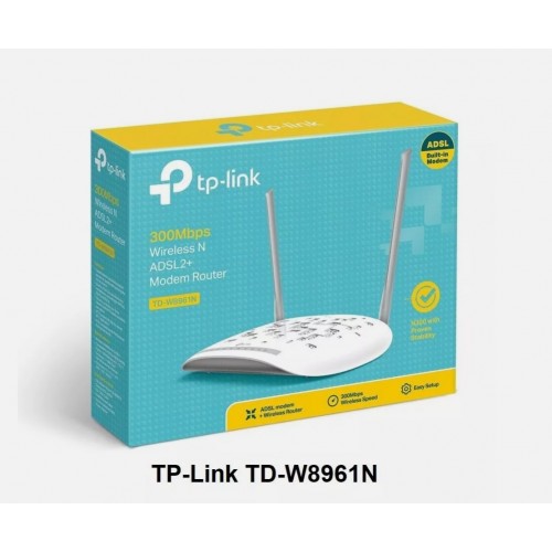  TD-W8961N WiFi 300Mbps Wireless ADSL2+ Modem Router 2xAntenna 4-Port LAN