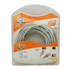 ΚΑΛΩΔΙΟ ΔΙΚΤΥΟΥ ETHERNET CAT-6 10M ΛΕΥΚΟ