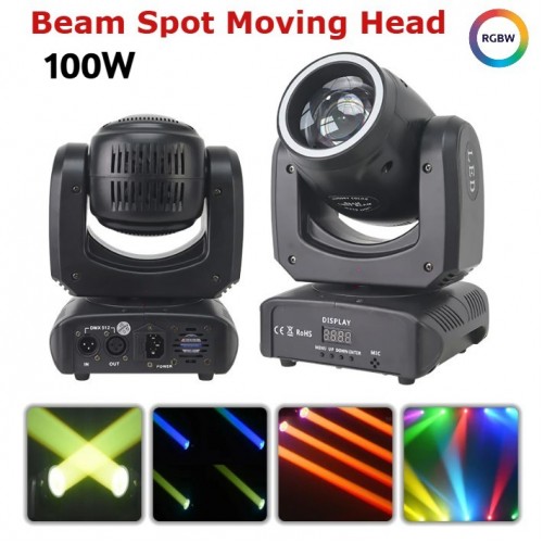 LED RING Stage LED 100W Beam Spot Moving Head DMX512 