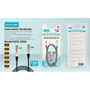 ΚΑΛΩΔΙΟ ΗΧΟΥ CANNON(ΑΡΘ.) ΣΕ CANNON(ΘΗΛ.) 1M