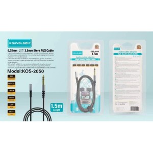 ΚΑΛΩΔΙΟ ΗΧΟΥ 6.35ΜΜ ΣΕ 3.5ΜΜ (ΘΗΛ.) 1.5Μ