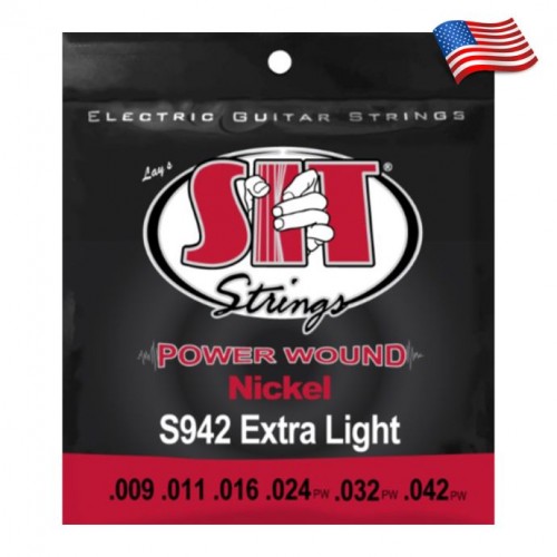 Σετ Χορδές Ηλεκτρικής Made in USA SIT Power Wound S942