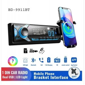 Ηχοσύστημα αυτοκινήτου RGB Bluetooth με βάση τηλεφώνου BD-9911BT