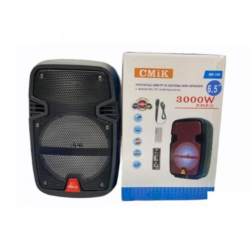 Φορητό ηχείο με μικρόφωνο 6.5 ίντσες  Bluetooth-AUX-USB-TF-FM radio