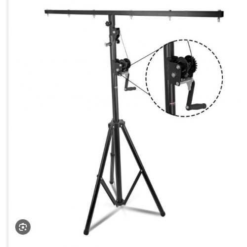 SpTek-3000 Επαγγελματική βάση φώτων με τροχαλία 3.00m ύψος max.