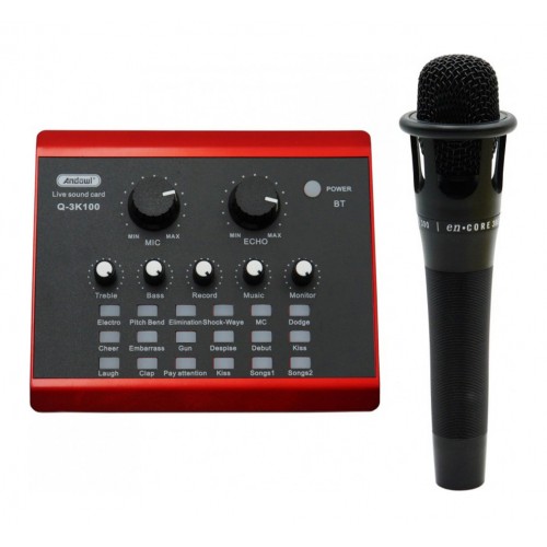  Εξωτερική κάρτα ήχου και μικρόφωνο STUDIO Q-SK100