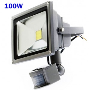 Προβολέας LED 100W με ανιχνευτή κίνησης