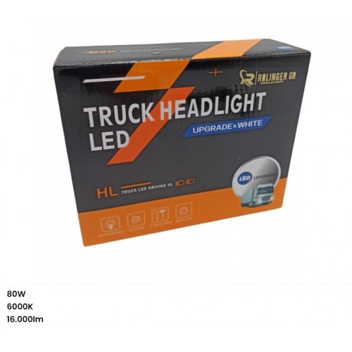 LED ΠΡΟΒΟΛΕΙΣ CANBUS ΓΙΑ ΑΜΑΞΙ-ΦΟΡΤΗΓΟ ΜΕΓΑΛΗ ΣΚΑΛΑ D9K-80W-H4