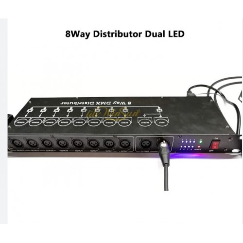 ST-8 DMX Splitter Photoelectric Isolation με ψηφιακό δέκτη 