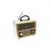 Meier M-2028BT Retro Επιτραπέζιο Ραδιόφωνο Μπαταρίας με Bluetooth και USB Χρυσό