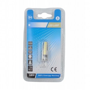 LED ΛΑΜΠΑ 12V/G4/3W/6000K RH-3W