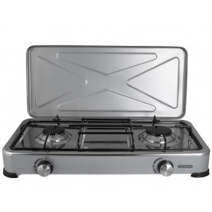 Termomax TXS2 Επιτραπέζια Εστία Υγραερίου Διπλή Γκρι