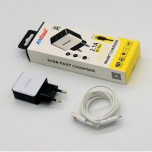 PH-AN-DTT01 ΦΟΡΤΙΣΤΗΣ micro-USB ΜΕ 2 ΘΥΡΕΣ 2.1A