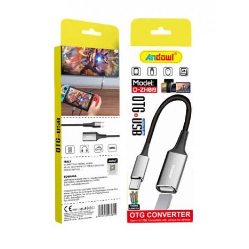 Q-Z019 Μετατροπέας Αντάπτορας Type-C σε USB