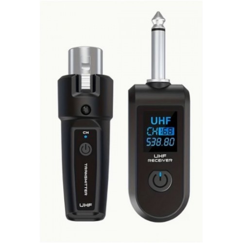 SZHJ Aαύρματος μεταραπέας με Πομπό και Δέκτη Μικροφώνου UHF 