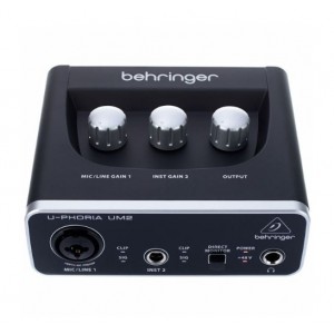 BEHRINGER UM2 Κάρτα ήχου 2 In (1MIC/1 LINE) 2 out (2 RCA)