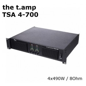 TSA 4-700 Ενισχυτής Τετρακάναλος  4 x 490 W/ 8 Ohm