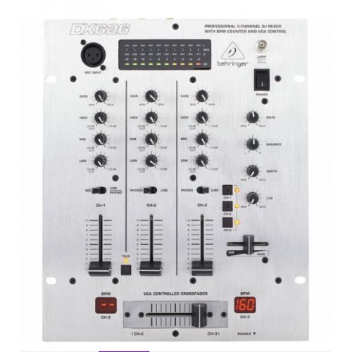 DX626 DJ ΜΙΚΤΗΣ ΜΕ 3 ΚΑΝΑΛΙΑ