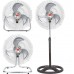 Ανεμιστήρας 3 σε 1 Περιστρεφόμενος 100W Ορθοστάτης-Επιτραπέζιος-Επιτοίχιος 