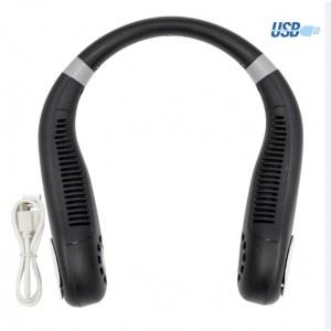 Επαναφορτιζόμενος Ανεμιστήρας Λαιμού με 3 Ταχύτητες Usb Μαύρος