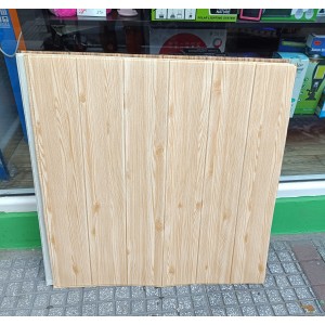 Κρεμ Ξύλου ταπετσαρία τοίχου Αυτοκόλλητη Αδιάβροχη 70x70cm