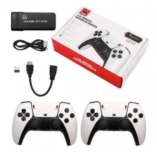 Κονσόλα Παιχνιδιών Game Stick 4K με 18000+ Παιχνίδια και 2 Ασύρματα Χειριστήρια