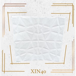 Ηχοαπορροφητικό Αφρώδες Λευκά Αυτοκόλλητα πάνελ 70x70cm XIN40