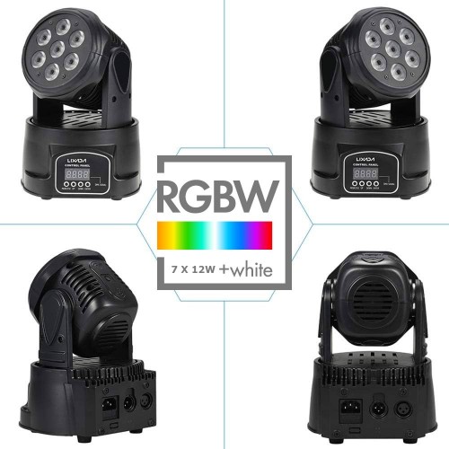 Επαγγελματικό Ρομποτικό LED RGBW Φωτορυθμικό 7 x 12 LED 
