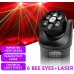 Ρομποτική κεφαλή RGBW Six Eyes Bee 6x10W RGBW - Laser 50mW 