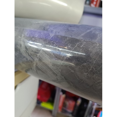 Ταπετσαρίες Αυτοκόλλητες Ρολό με εφέ Ανθρακί-Γκρι Μαρμάρου (60cm x 3m)