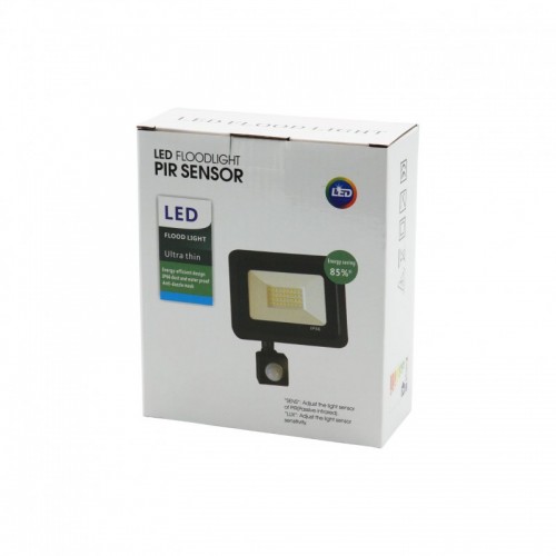 LED ΠΡΟΒΟΛΕΑΣ 20W ΜΕ PIR SENSOR ΑΙΣΘΗΤΗΡΑ ΚΙΝΗΣΗΣ